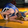 Photos by Terry MillsTonasket’s Josh Brazil won in a 10-3 decision against Carlos Herrera Dec. 20 at Tonasket High School.
