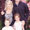 Submitted photos Trevor and Caroline Johnson with their children. The Johnsons, Curt and Sue Daltroy and Lorenzo Arcari, have purchased the old Rainbow Resort on Spectacle Lake and will be reopening it as Sonora Point Resort in April. They plan many chang
