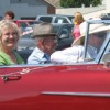 <div align="right"><i> Photo by Amy Veneziano</i></div><p></p><p>Grand Marshall Neil Robinson, outside, salutes the crowd from a vintage car.</p>