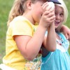 <html> <head> </head> <body> <p align="right"><i>Photo by Gary DeVon</i> </p> <p> Kally Ray, age 8 and Noni Alley, age 7, won the water balloon toss. Their balloon seemed indestructible whether it was caught or bo