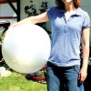 Photo by Amy Veneziano Fitness instructor Melody Williams is armed and ready to work – out, that is – with a Swiss ball near her temporary Tonasket home.
