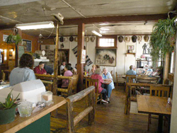 The inside of the Wauconda Café a regular meeting place to eat and exchange news for the locals and a welcome stop for travelers along Highway 20. The new owner of Wauconda’s only commercial district will collect lease money from the restaurant, the po