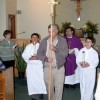 <p class=MsoNormal align=right style='text-align:right'><i>Photo by Gary DeVon</i></p><p class=MsoNormal style='text-indent:.5in'>The Immaculate Conception Parishcelebrated its centennial with a special mass, followed by a potluck supper.“How can we loo