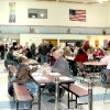 Residents of Tonasket and the surrounding area enjoying the Tonasket Kiwanis 25th Annual Ground Hog Dinner on Saturday, Feb. 7, in the Tonasket High School Commons. Kiwanis Treasurer Jack Gavin said about 326 meals were served. The money raised goes to fu