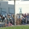 Approximately 400 people gathered at the Okanogan County Courthouse on Wednesday, April 15 for a Tax Day Tea Party. The gathered group heard speeches from several people and carried signs stating things like "Billions for Bankers," and "Common Sense Actio