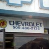 A sign on the front of Hedlund Chevrolet which changed ownership on Friday, May 1. Tony Booth now owns OK Chevrolet in Tonasket. Photos by Emily Hanson