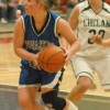 Photo by John F. Cleveland, IITonasket High School senior Cierra Silverthorn moves closer to the basket during Tonasket’s District Playoff game against Chelan on Feb. 21. Silverthorn has signed on to play for Walla Walla Community College next year.