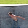 Photo by Emily HansonMichael Scott, 18, riding his board through the bowl in the B3 Skate Park in Tonasket on Friday, July 10.