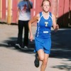 Jessica Spear of Tonasket running for the cross country team in the Omak meet Friday, Sept. 18. Spear finished in first place for the girls team with a time of 22:19.