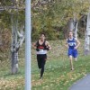 Tonasket’s Damon Halvorsen running behind Cashmere’s Roman Velazquez during the cross country district meet on Thursday, Oct. 29. Halvorsen finished the meet in second place with a time of 16:46. Submitted by Bob Thornton