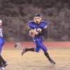 Tonasket senior quarterback Wade Detillian looks for an open receiver during Tonasket’s final game against Lakeside High School on Friday, Nov. 6. Tonasket won 14-7. Photo by Terry Mills