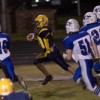 Hornet Nicky Perez went three yards to score a touchdown, followed up with a two point conversion with Perez again going three yards for the two points, giving Oroville a 21-18 lead. The score was made possible after Oroville linebacker Matt Studard blit