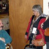 Rep. Joel Kretz talks with Oroville Chamber of Commerce Members Patty Garret and Peggy Shaw following their Friday, Nov. 13 meeting in Oroville. Photo by Gary DeVon