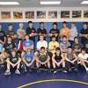 The Tonasket High School 2009-2010 wrestling team. In the front from left to right are: Collier Brereton, Jared Stedtfeld, Enrique Ortega, Austin Booker, Dalton Wahl and Collin Aitcheson. In the middle from left to right are: Barry Pentz, Peter Williams,