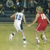 Tonasket sophomore Amber Kilpatrick tries to get around Brewster junior Corina Gebbers during the Tigers’ home loss to Brewster on Friday, Dec. 18. Photo by Emily Hanson