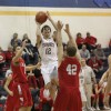 Tonasket senior Wade DeTillian flies toward the hoop to make a shot against Cascade during Tonasket’s home game on Saturday, Feb. 6. Photo by Terry Mills