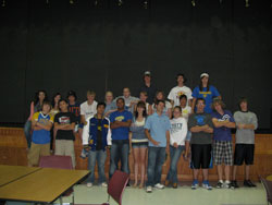 The 2010 Tonasket High School track team at their banquet on Tuesday, June 8, where they were given awards and letters for their participation on the track team. Photo by Emily Hanson