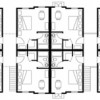A diagram of the floor plan of The Melrose design of a ‘Green Built’ hotel.