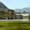 The gates on Zosel Dam are holding back additional water on Lake Osoyoos due to a predicted drought this summer in the Canadian Okanagan. Because of higher than normal rainfall the international board that regulates the lake level has decided to begin the