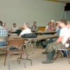 Several area farmers, many of them from the Okanogan Highlands, attended the meeting on canola and camelina production held at the Chesaw Rodeo Hall on Wednesday, July 14. They learned that they could grow about 1000 pounds of camelina per dry land acre a