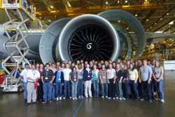 The group of students and advisors who participated in the Washington Aerospace Program in Seattle gathered together in the Museum of Flight. Tonasket senior Peter Williams in the in the middle row, third from the left. Submitted photos