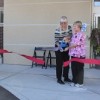 Medical Records employee Kathy Range and Assisted Living employee Linda Brandt, who’ve both worked at North Valley Hospital since 1973, were chosen to cut the ceremonial ribbon during the Grand Opening of the new hospital addition on Wednesday, Sept. 22