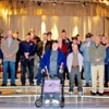 The Tonasket High School Veterans Day Assembly on Wednesday, Nov. 10 was well attended by local veterans. Shown in the front row left to right are: Wallace Moore, Bill Ogilvie, Gordon Stanpland and Ray Attwood; in the middle, left to right are: George Fra