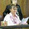 Tracy Kitterman tearfully read a statement about her daughter Michelle Kitterman at Lacey Hirst-Pavek’s sentencing on Tuesday, Nov. 23 in Okanogan Superior Court. “Today, I am joyous there is justice, but I also have a bleeding in my heart,” she sai
