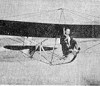 Cloyd Artman piloting a glider from an April 1935 photo from an article in the Spokesman Review. Spokesman Review photo