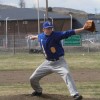 Tonasket senior Corbin Mirick pitches against the Chelan Goats during the Tigers’ first home game of a doubleheader on Saturday, April 2. Photo by Terry Mills