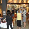 Movie-goers and filmmakers mingle among the displays at the Nk'Mip Desert Cultural Center in Osoyoos, BC during a break at the Tumbleweed Film Festival's Best of Fest. Photos by Gary DeVon