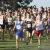 Damon Halvorsen (1177) of Tonasket is off and running to start the state 1A cross country championship run in Pasco on Nov. 5.