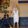 Damon Halvorsen drills his seventh 3-pointer late in Saturday's 77-67 victory over Oroville.