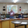 Newly reelected Oroville Council Members (standing, L-R) Ed Naillon, Walt Hart III and Neysa Roley are sworn in at the Tuesday, Dec. 19 council meeting. City Clerk-Treasurer Kathy Jones led the three council members in the oath while Councilmen Tony Koepk