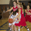 Cascade's pressure defense left the Tigers, including Amber Kilpatrick, little room to maneuver.