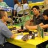 Luis Perez owner of Oroville Community Auto talks with students about his business at the Career Fair held in February at Oroville High School. Photo by Gary DeVon