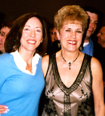Jackie Bradley (right) with U.S. Senator Maria Cantwell.