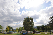 PARK FIT FOR A QUEEN: Like an invasion from the north, Oroville's Lake Osoyoos Veterans Memorial was full to capacity last weekend as our Canadian neighbors celebrated the late Queen Victoria's birthday. Rod Noel, Oroville's head of the Parks Department, 