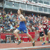 Brent Baker / staff photo — Tonasket's Damon Halvorsen broke the 10 minute barrier for the second straight meet and nearly matched his PR in finishing ninth in the 3200 at the 1A state finals on Saturday, May 26.