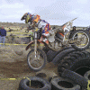 Submitted photo — Tonasket's Dyllan Gage raced to a third place finish in age classes at the Desert 100 near Odessa in April.