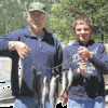 Hunter Peebles and his grandfather Dave caught their limit of Kokanee trolling at Liar's Cove using a flasher and Wedding Ring combination