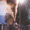 T.J. Tjoelker's "Runnin' in the Red" throws off plenty of heat at Saturday's Truck and Tractor Pulls.