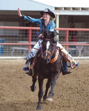 Karlie Henneman is  serving as the Tonasket Founders day Rodeo Queen this year. Brent Baker/staff photo