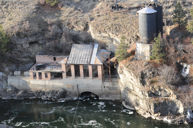 The old powerhouse below Enloe Dam on the west side of the Similkameen. Though in much need of repair, the powerhouse, like the dam, is on the U.S. National Historical Register and is an important part of this area’s history.Gary DeVon/staff photo
