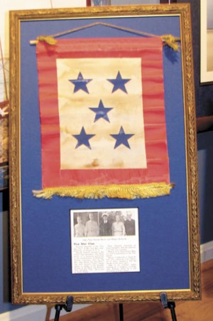 A similar five start family flag like the one being sought for the Thornton family.
