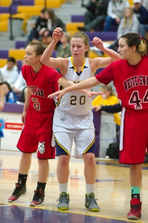 Kaitlyn Grunst's rebounding drew extra attention from White Swan in the second half.
