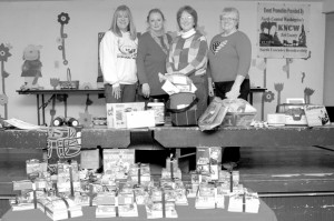 The Northwest Ice Fishing Festival wouldn’t have run smoothly as it did - fish or no fish - without volunteers like (l-r) Peggy Shaw, Vickie Hunt, MaryLou Kriner and Sandy Andrews. Brent Baker/staff photo