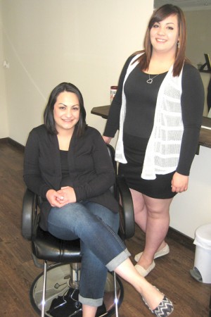 Sisters, and brunettes, Cynthia Gutierrez and Rocio Olaez are owners of Brunettes Hair and Nail Salon at 1406 Main Street in Oroville.
