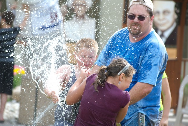 Kids small and large had plenty of fun with water at Sunday's Tonasket Water Ranch fundraiser