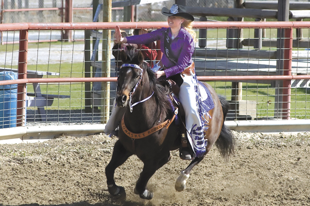 Miss Tonasket Rodeo Brisa Lee  will be busy hosting her home rodeo Tonasket Founders Day weekend. Brent Baker/staff photo